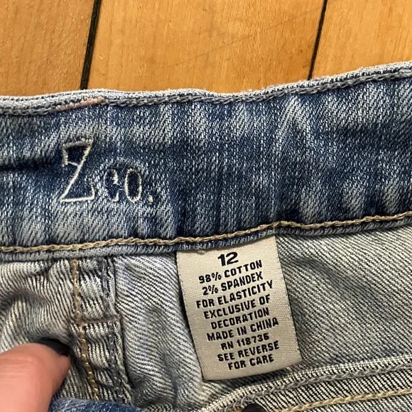 Vintage Y2K Z. Co Embroidered Denim Short Shorts - Picture 3 of 11